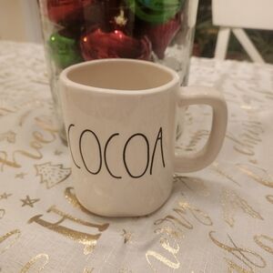 NWT Rae Dunn White Cocoa Mug